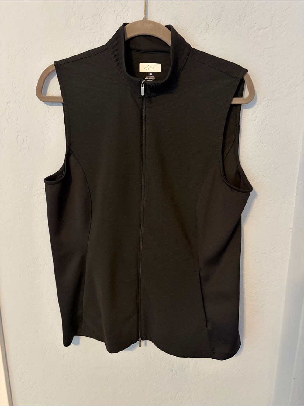 Greg Norman Collection Black Sleeveless Zip-Front Sport Vest